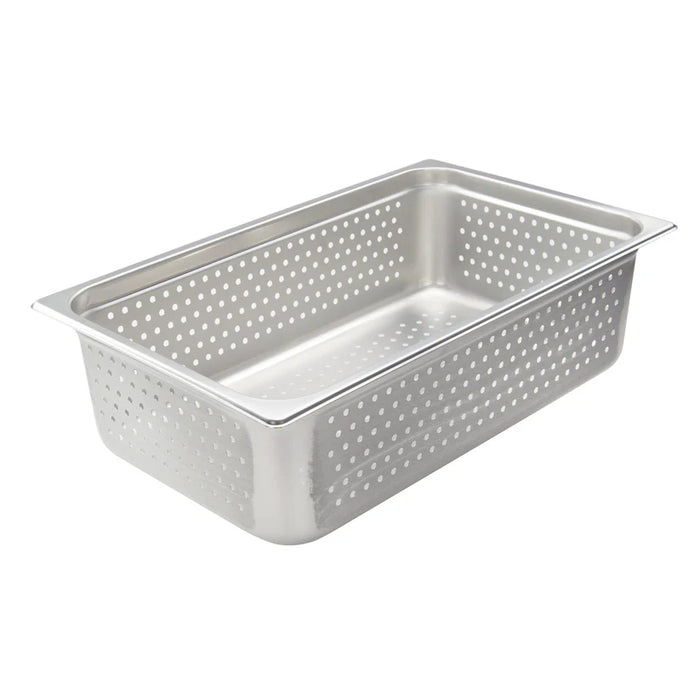 Winco SPJH-SERIES, Perforated Steam Pan, 22 Gauge Stainless Steel (Price / Piece) - Available in Different Sizes