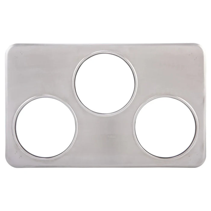 Winco ADP-666 Adaptor Plate, Three 6-3/8" Holes, S/S (Price/Piece)