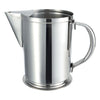 Winco WPG-64 64 oz Stainless Steel Water Pitcher with Ice Guard
