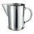 Winco WPG-64 64 oz Stainless Steel Water Pitcher with Ice Guard