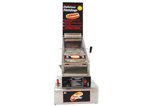 Winco 60024 Benchmark The Dog House Hot Dog Cooker & Dispenser, 120v (Price/Set)