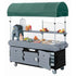 Cambro Kiosk Six Panel Serving Cart with Canopy for Commercial Foodservice
