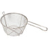 FBR SERIES- Nickel Plated 4mm Wire Mesh Round Fry Baskets by Winco