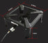 SA1730 : COOKAMP Propane Burner for Outdoor Cooking, 120,000 BTU Single 7" Round Burner, 16" Square Steel Cooktop！SA1730
