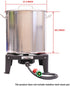 SA1730 : COOKAMP Propane Burner for Outdoor Cooking, 120,000 BTU Single 7" Round Burner, 16" Square Steel Cooktop！SA1730