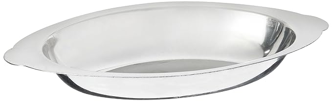 ADO SERIES, Stainless Steel Oval Au Gratin Dish by Winco - Available in Different Sizes