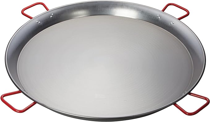 Winco CSPP-35 35-1/2" Paella Pan, Polished Carbon Steel (Spain) (Price/Piece)