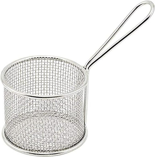 FBM SERIES, 18/18 Stainless Steel Mini Serving Basket by Winco - Available in Different Sizes