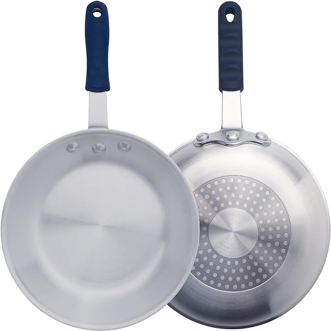 AFPI Series Natural Finish Induction Ready Aluminum Fry Pan by Winco