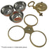 Traditional 3-bowl chutney and dip serving stand – copper exterior, stainless steel inside