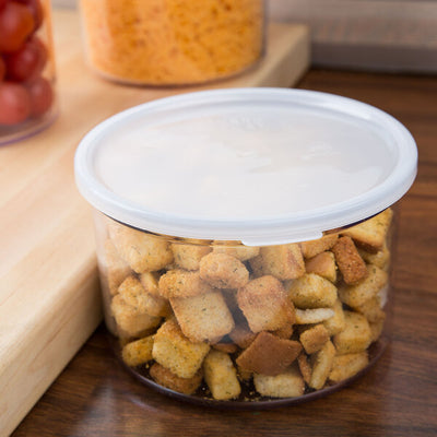 Cambro Clear Round Plastic Crock with Lid