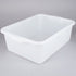 Vollrath 1527-C05 Traex® Color-Mate™ White Bus Tub / Food Storage Box - 20" x 15" x 7"
