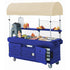 Cambro Kiosk Six Panel Serving Cart with Canopy for Commercial Foodservice