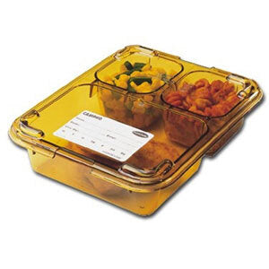 Cambro High Heat Amber Lid for 8.5 x 13 Three Compartment Correctional Tray ( Case of 24 )