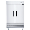 Dukers D47EF 2-Door Commercial Freezer – Compact Stainless Steel Reach-In Freezer for Restaurants & Foodservice