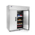 Atosa MBF8006GR Top-Mount Reach-In Refrigerator  one door open view