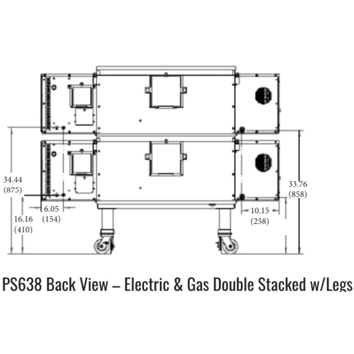 Middleby Marshall PS638 Gas or Electric WOW! Impingement Conveyor Oven - Single/Double/ Triple Stack options Available