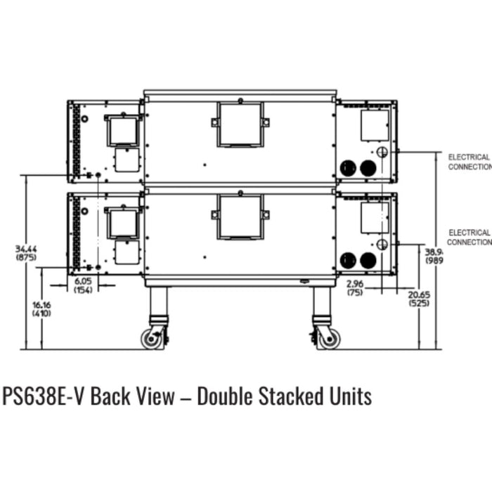 Middleby Marshall PS638E-V Electric Ventless Conveyor Oven - Single/Double Stack options Available