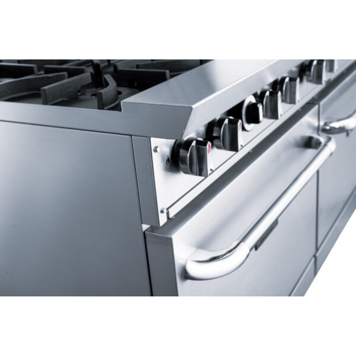Dukers Range Ovens DCR60-10B 60″ Gas Range with Ten (10) Open Burners