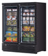 Turbo Air TJMF-55SDW(B)-N Super Deluxe Glass Merchandiser Freezer, two-section, 60 cu. ft.