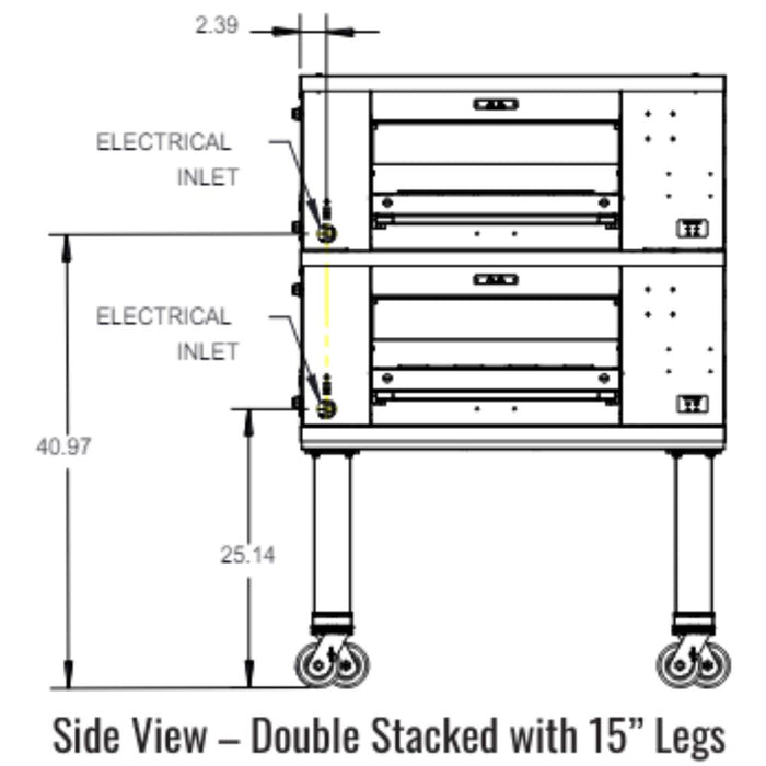 Middleby Marshall DZ55T CTX Electric Infrared Conveyor Oven - Single/Double/Triple/Quad Stack options Available