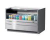 Turbo Air TOM-48UC-S-N Drop-In Horizontal Open Display Case, 6.8 cu. ft.