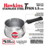 Hawkins Stainless Steel T Pan Without Lid