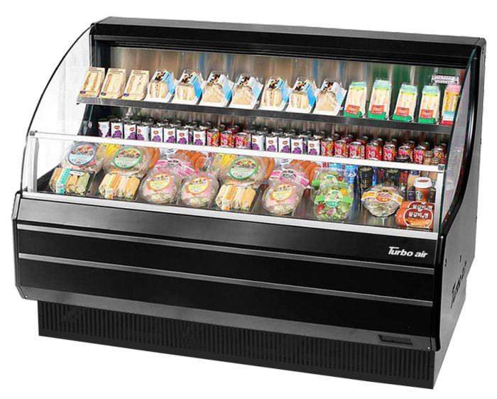 Turbo Air TOM-60LW(B)-N Horizontal Open Display Merchandiser, 12.3 cu. ft.