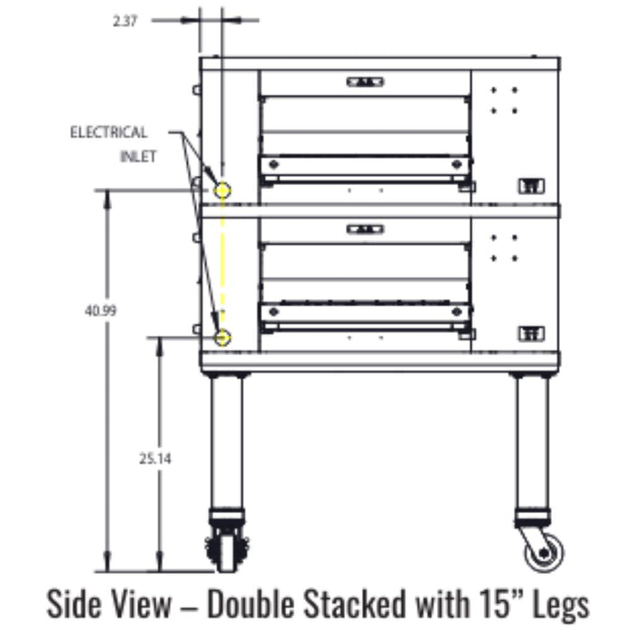 Middleby Marshall DZ33T CTX Electric Infrared Conveyor Oven - Single/Double/Triple/Quad Stack options Available