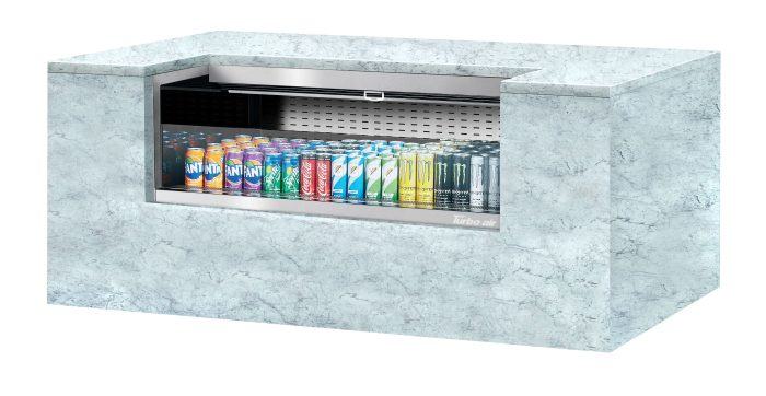 Turbo Air TOM-48UC-S-N Drop-In Horizontal Open Display Case, 6.8 cu. ft.