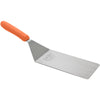 Winco Cool Heat High-Heat Stainless Steel Turners with Orange Nylon Handles
