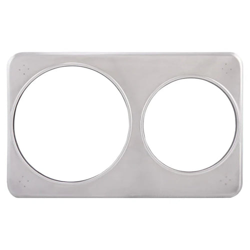 Winco ADP-608 Adaptor Plate, 6-3/8" & 8-3/8" Holes, S/S (Price/Piece)