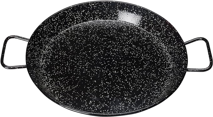 Winco CSPP-23E 23-5/8" Paella Pan, Enameled Carbon Steel (Spain) (Price/Piece)