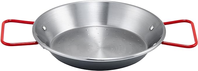 Winco CSPP-23 23-5/8" Paella Pan, Polished Carbon Steel (Spain) (Price/Piece)