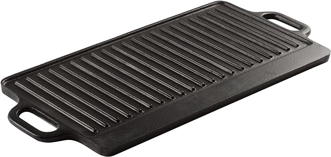 Winco IGD-2095 Reversible Griddle/Grill, Cast Iron, 20" x 9.5" (Price/Piece)