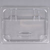 Cambro Camwear Half Size FlipLid Food Pan Lid with Spoon Notch Clear ( Case of 6 )