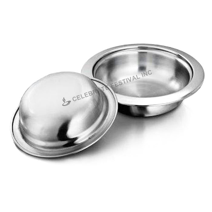Stainless Steel  bowl Perfect for Idli Sambhar / Wada Sambhar serving.  Mirror Finish 6" & 7 " wide