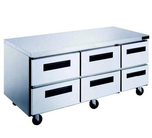 Undercounter Commercial Refrigerator Dukers DUC72R-D6