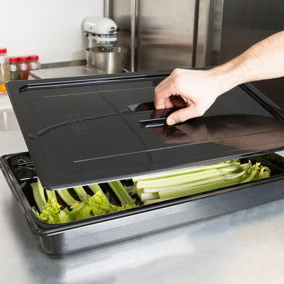 Cambro Camwear Full Size Food Pan Lid with Handle Black ( Case of 6 )