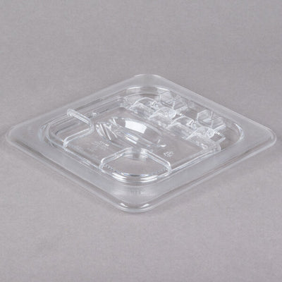 Cambro Camwear One Sixth Size FlipLid Food Pan Lid Clear ( Case of 6 )