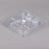 Cambro Camwear One Sixth Size FlipLid with Spoon Notch Clear ( Case of 6 )