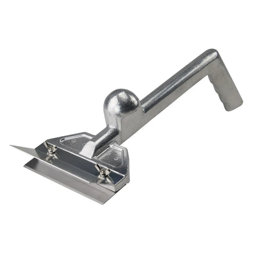 Winco Heavy-Duty Aluminum Grill Scrapers with Splash Guards