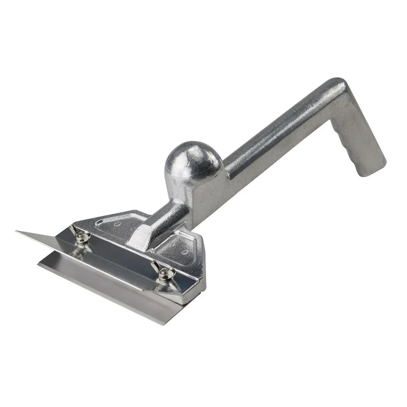 Winco Heavy-Duty Aluminum Grill Scrapers with Splash Guards