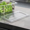 Cambro Camwear Quarter Size Flat Food Pan Lid Clear ( Case of 6 )