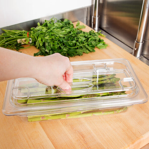 Cambro Camwear One Third Size FlipLid Food Pan Lid Clear ( Case of 6 )