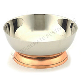 Handcrafted Short Copper & Stainless Steel Dessert Cup – Elegant Serveware for Sweets & Desserts
