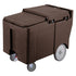 Cambro Ice Caddy 175 lb with Large Wheels and Swivel Casters for Commercial Ice Transport