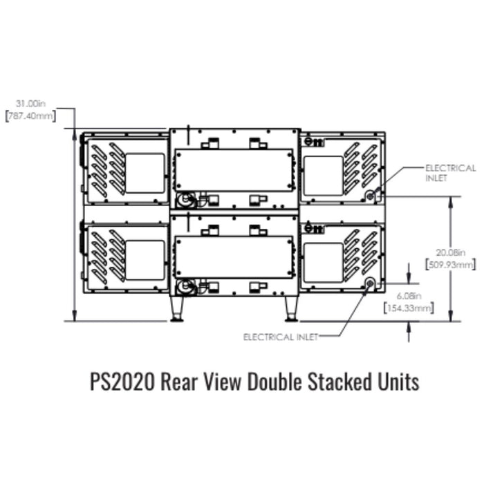 Middleby Marshall PS2020 Gas Countertop Conveyor Oven - Single/Double/Triple Stack options Available