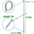 Stainless Steel Skewers Closed-hook in Multiple Sizes - 12", 15", 18",21",24" length