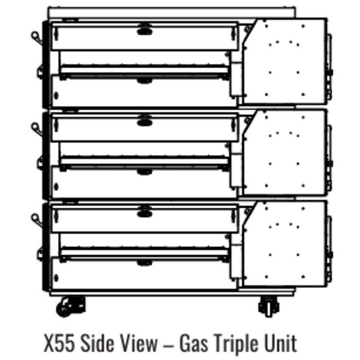 Middleby Marshall X55 X-Series Gas Conveyor Oven - Single/Double/Triple Stack options Available